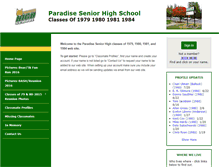 Tablet Screenshot of phsclassreunion.com